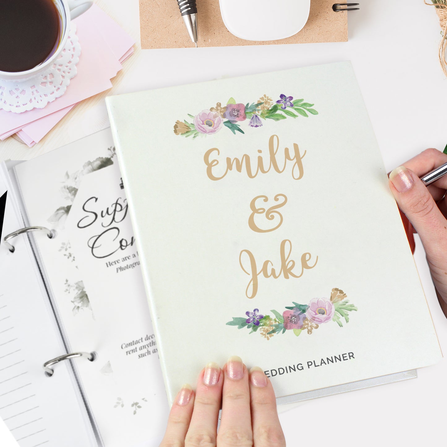 Personalised Floral Wedding Planner - image 3