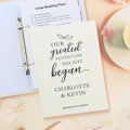 Personalised Our Greatest Adventure Wedding Planner from Heartfelt Gifts