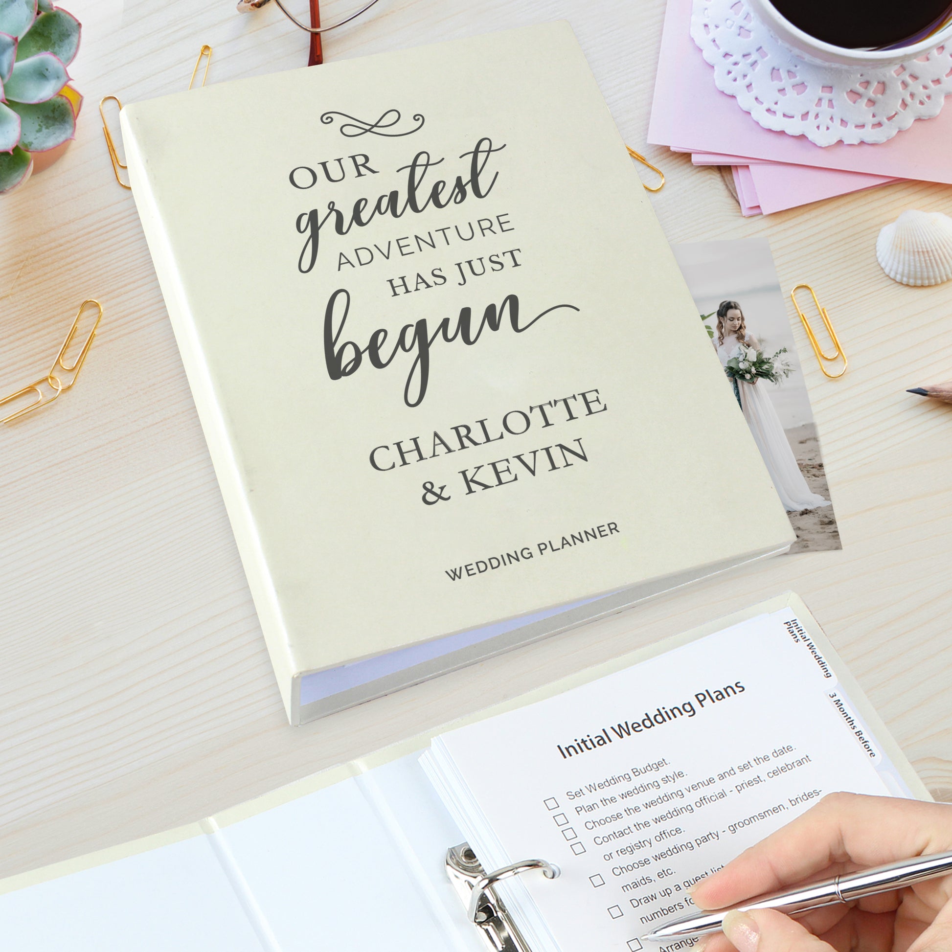 Personalised Our Greatest Adventure Wedding Planner - image 2