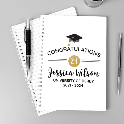 Personalised Graduation A5 Notebook - image 3