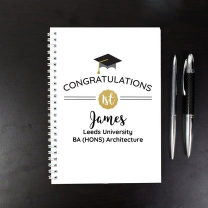 Personalised Graduation A5 Notebook - image 4