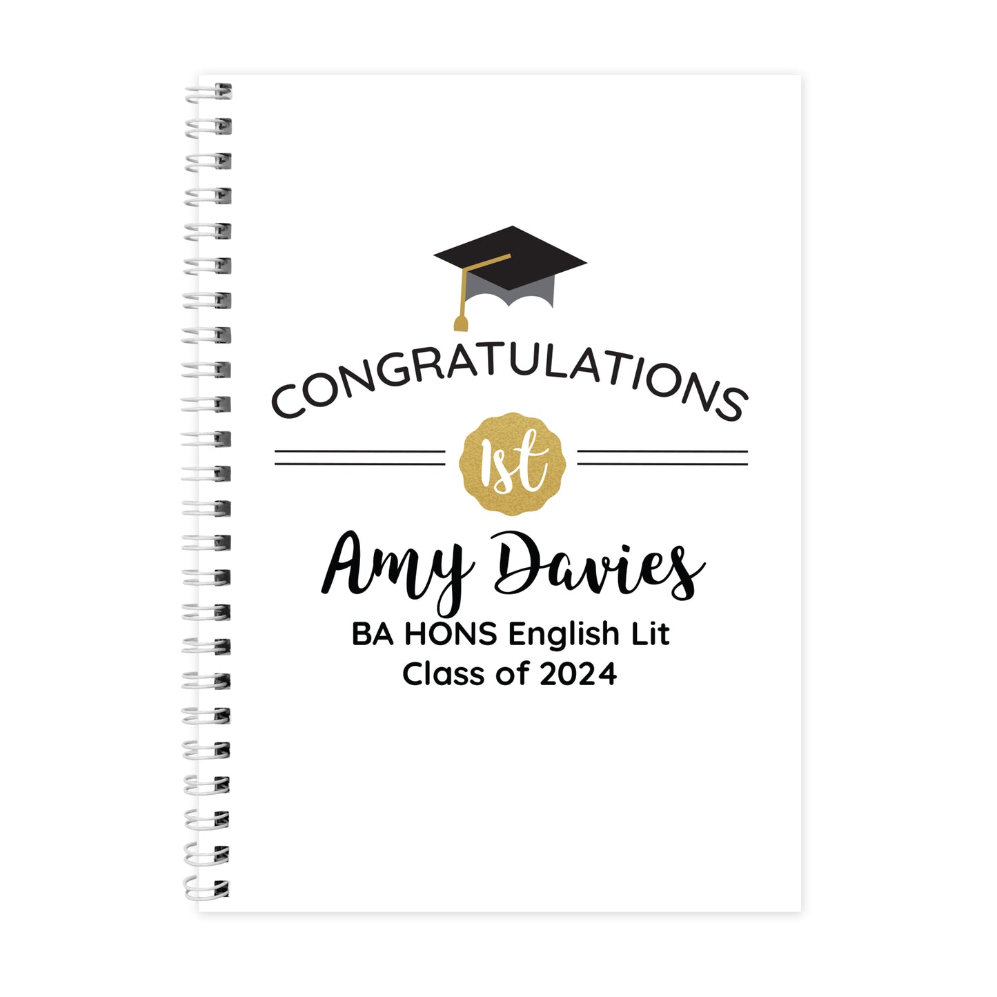 Personalised Graduation A5 Notebook - image 5