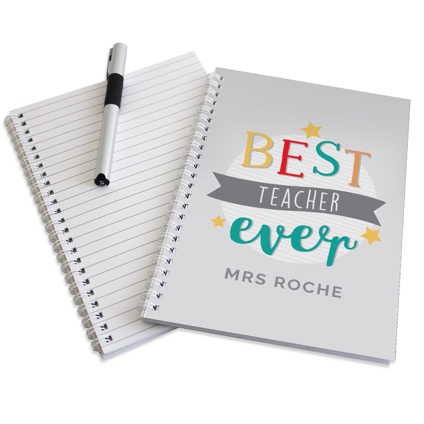 Personalised 'Best Teacher Ever' A5 Notebook - image 4