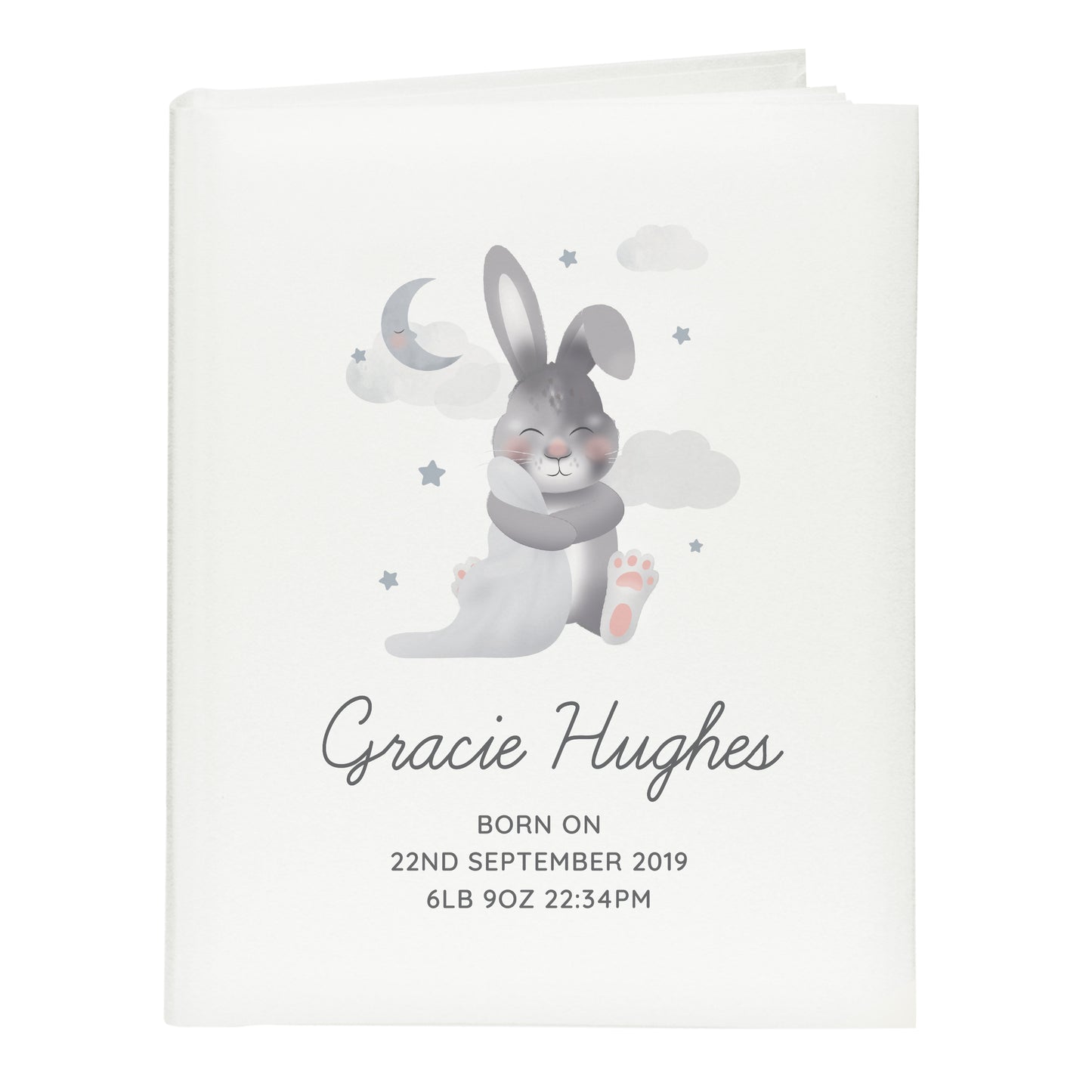 Personalised Baby Bunny Square Photo Album - image 2