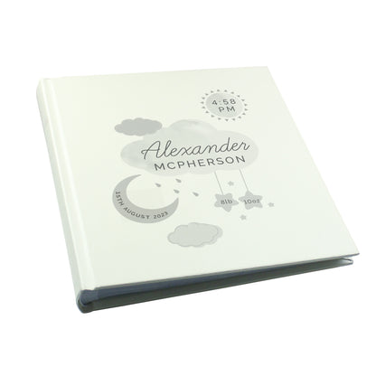 Personalised New Baby Moon & Stars Square Photo Album - image 5