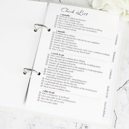 Personalised Floral Watercolour Wedding Planner - image 8