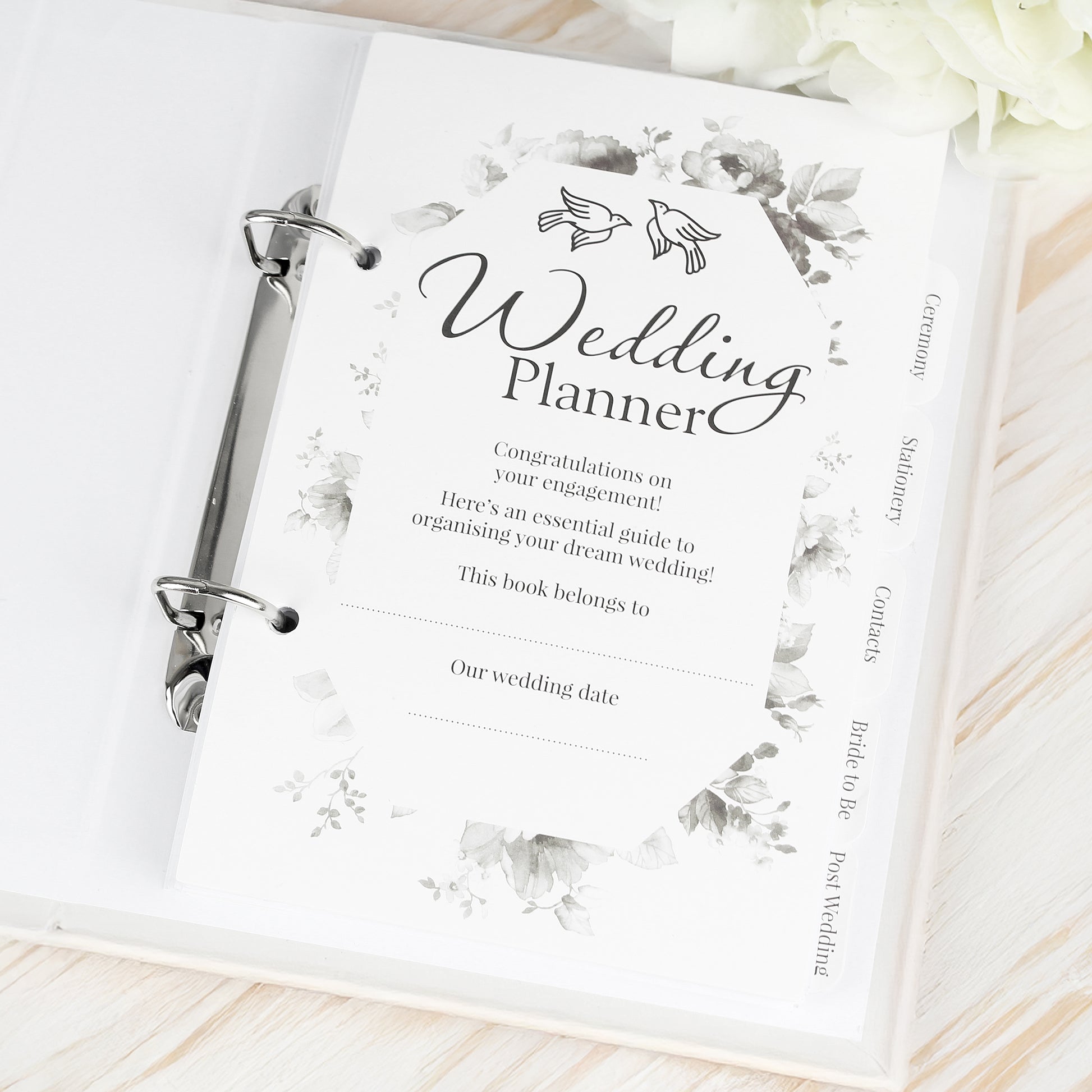 Personalised Black and Gold Wedding Planner – Engagement Wedding Gift - image 4