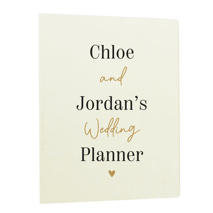 Personalised Black and Gold Wedding Planner – Engagement Wedding Gift - image 5