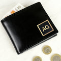 Personalised Gold Initials Leather Wallet from Heartfelt Gifts