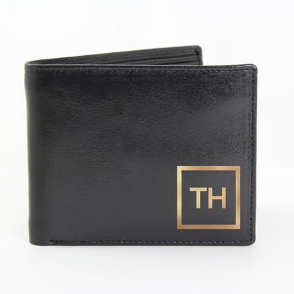 Personalised Gold Initials Leather Wallet - image 2
