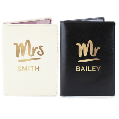Personalised Mr & Mrs Passport Holders Set - image 2