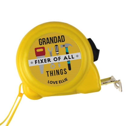 Personalised Fixer of All Things Tape Measure – Dad DIY Birthday Gift - image 5