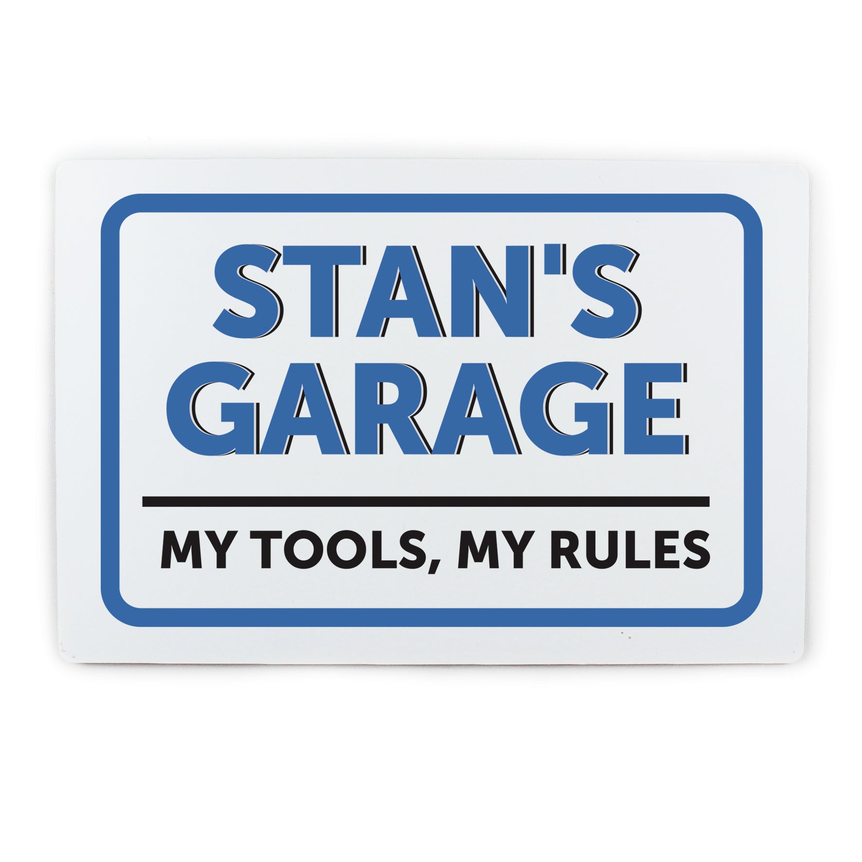 Personalised Garage Plaque from Heartfelt Gifts