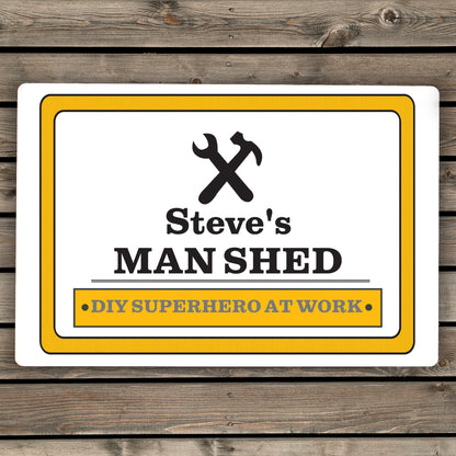 Personalised Man At Work Sign from Heartfelt Gifts