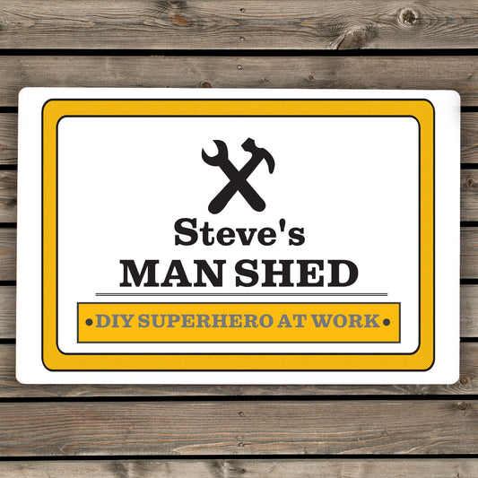 Personalised Man At Work Sign from Heartfelt Gifts