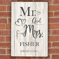 Personalised Mr & Mrs Metal Sign from Heartfelt Gifts