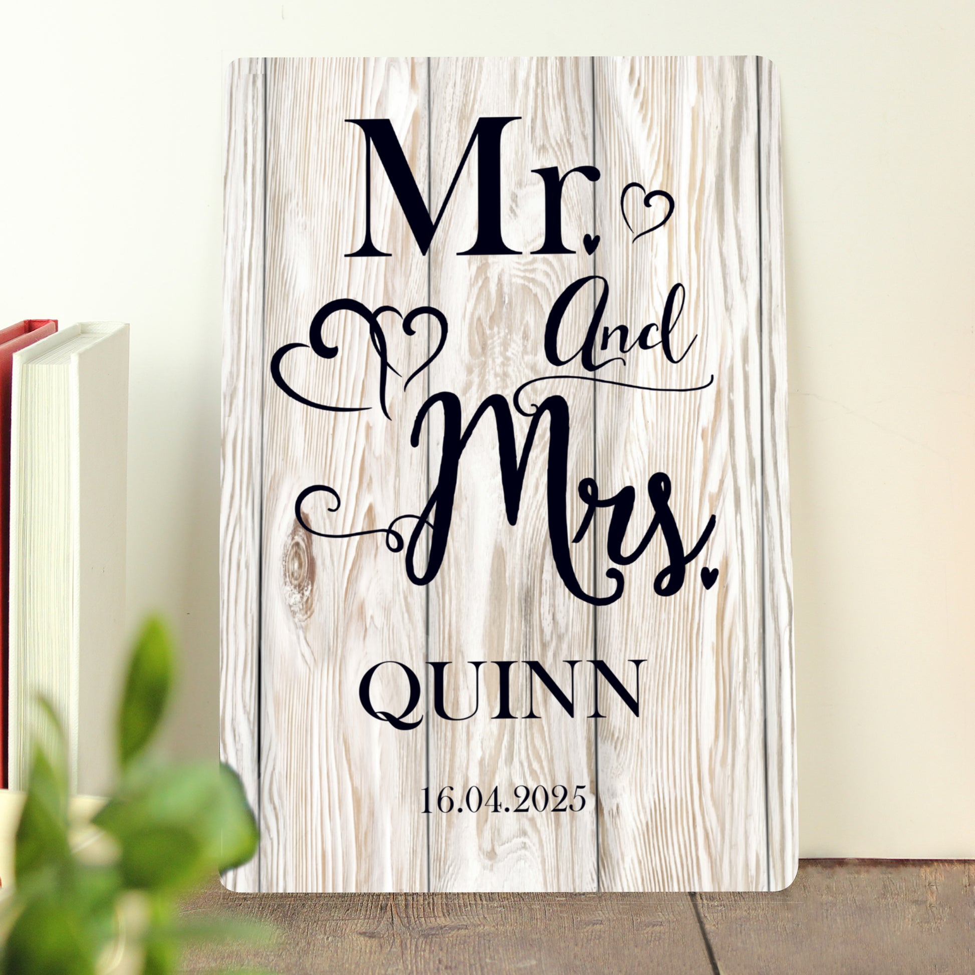 Personalised Mr & Mrs Metal Sign - image 2