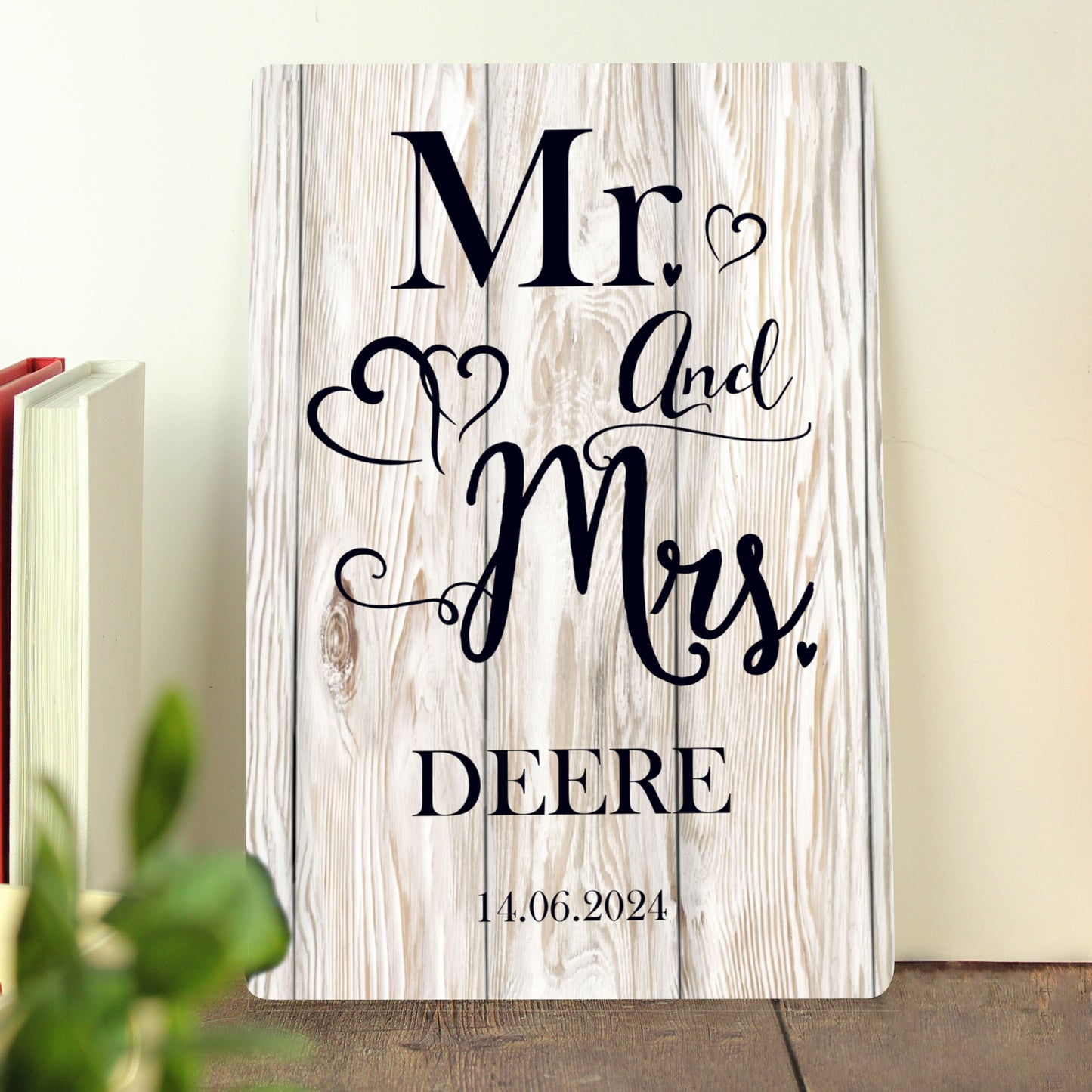 Personalised Mr & Mrs Metal Sign - image 4