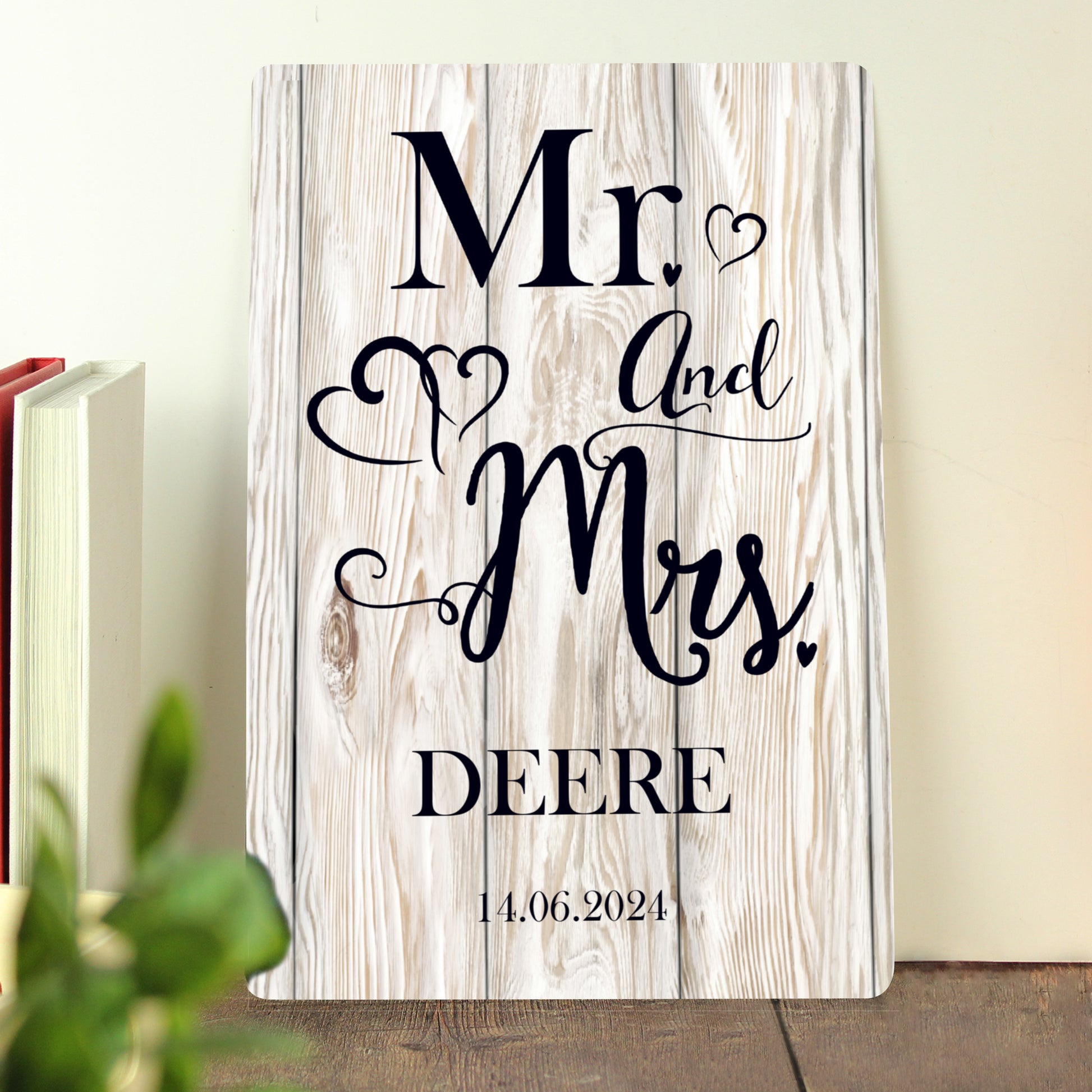 Personalised Mr & Mrs Metal Sign - image 4