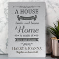 Personalised 'A House Is Made Of...' Metal Sign from Heartfelt Gifts