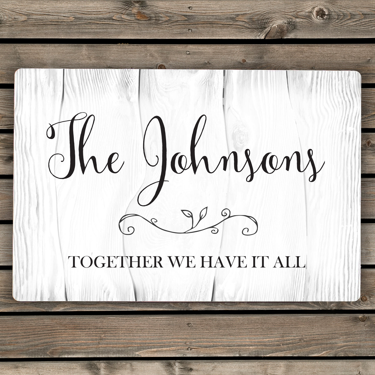 Personalised Rustic Metal Sign from Heartfelt Gifts