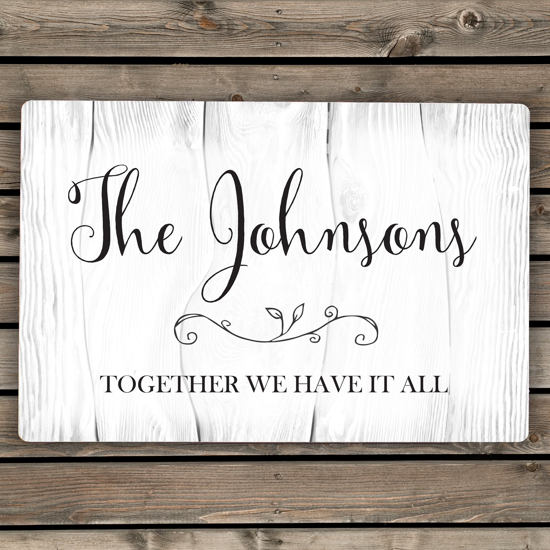 Personalised Rustic Metal Sign from Heartfelt Gifts