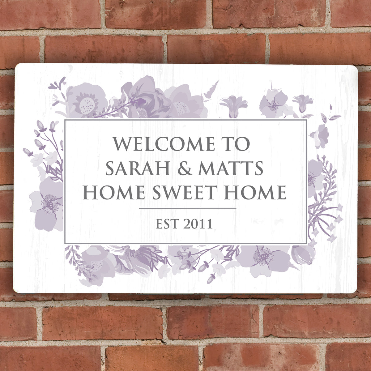 Personalised Soft Watercolour Metal Sign from Heartfelt Gifts