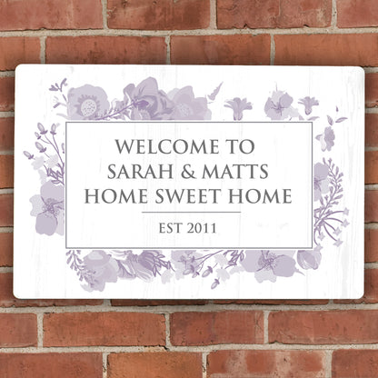 Personalised Soft Watercolour Metal Sign from Heartfelt Gifts