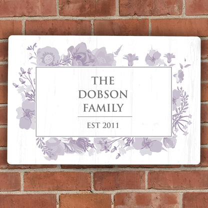 Personalised Soft Watercolour Metal Sign - image 4