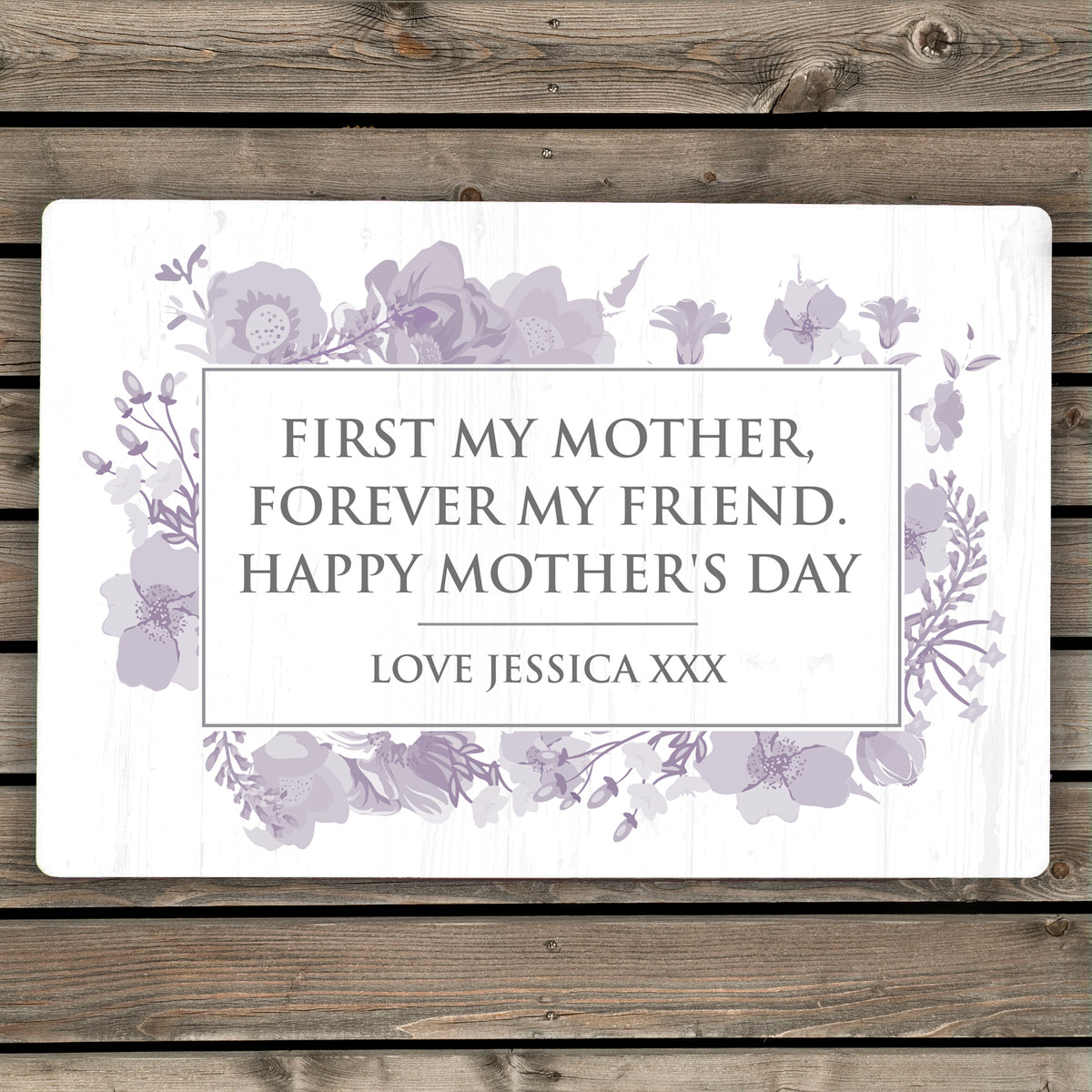 Personalised Soft Watercolour Metal Sign - image 5