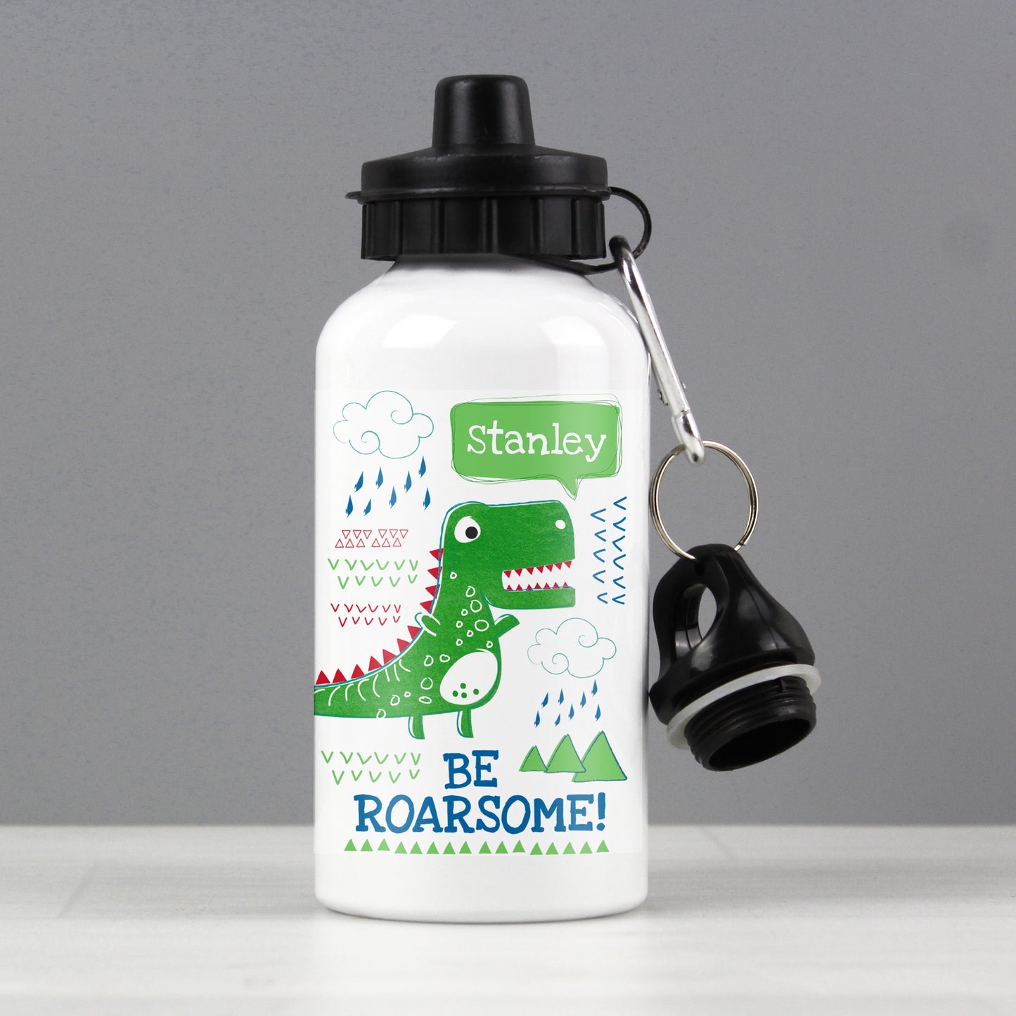 Personalised Be Roarsome Dinosaur Drinks Bottle from Heartfelt Gifts