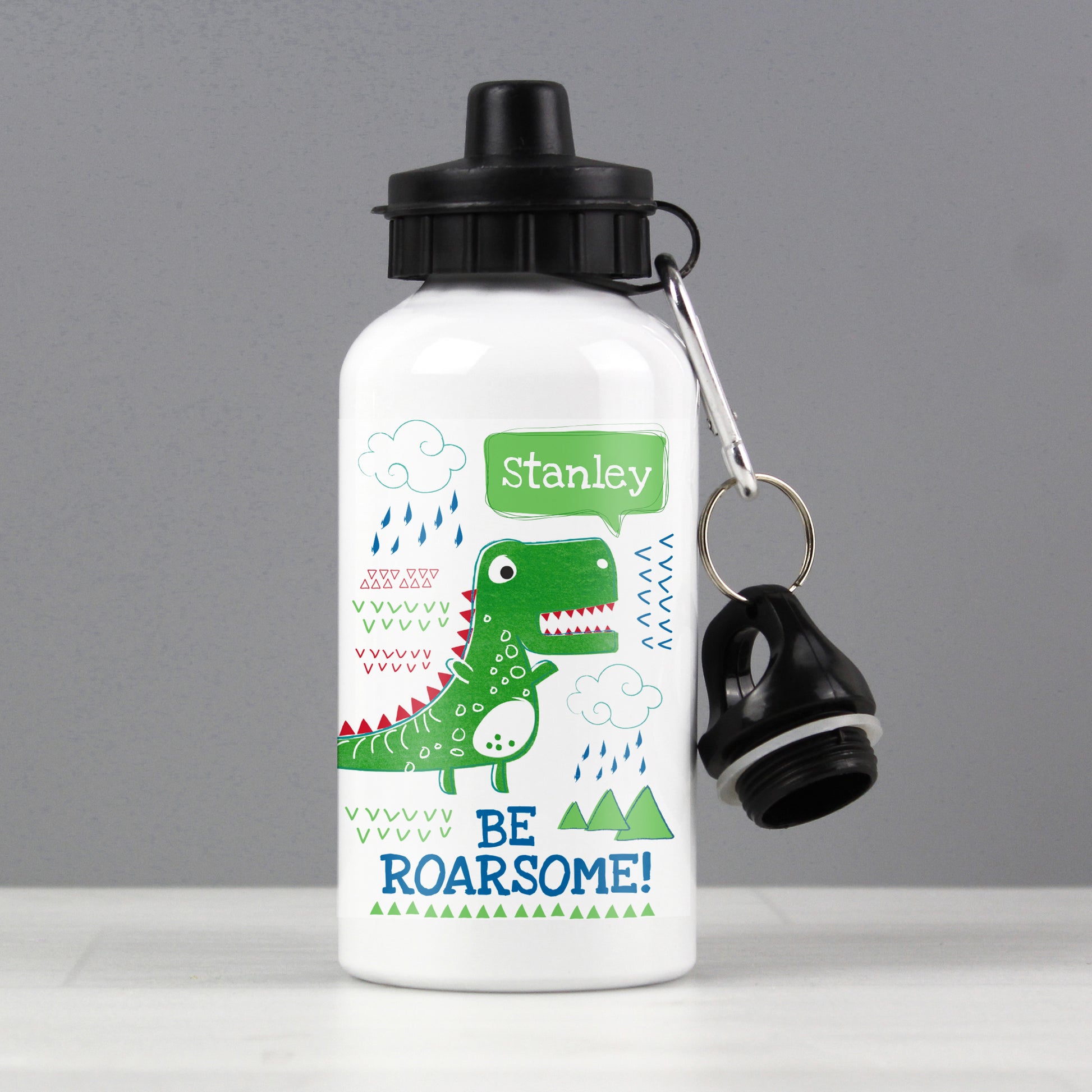 Personalised Be Roarsome Dinosaur Drinks Bottle from Heartfelt Gifts