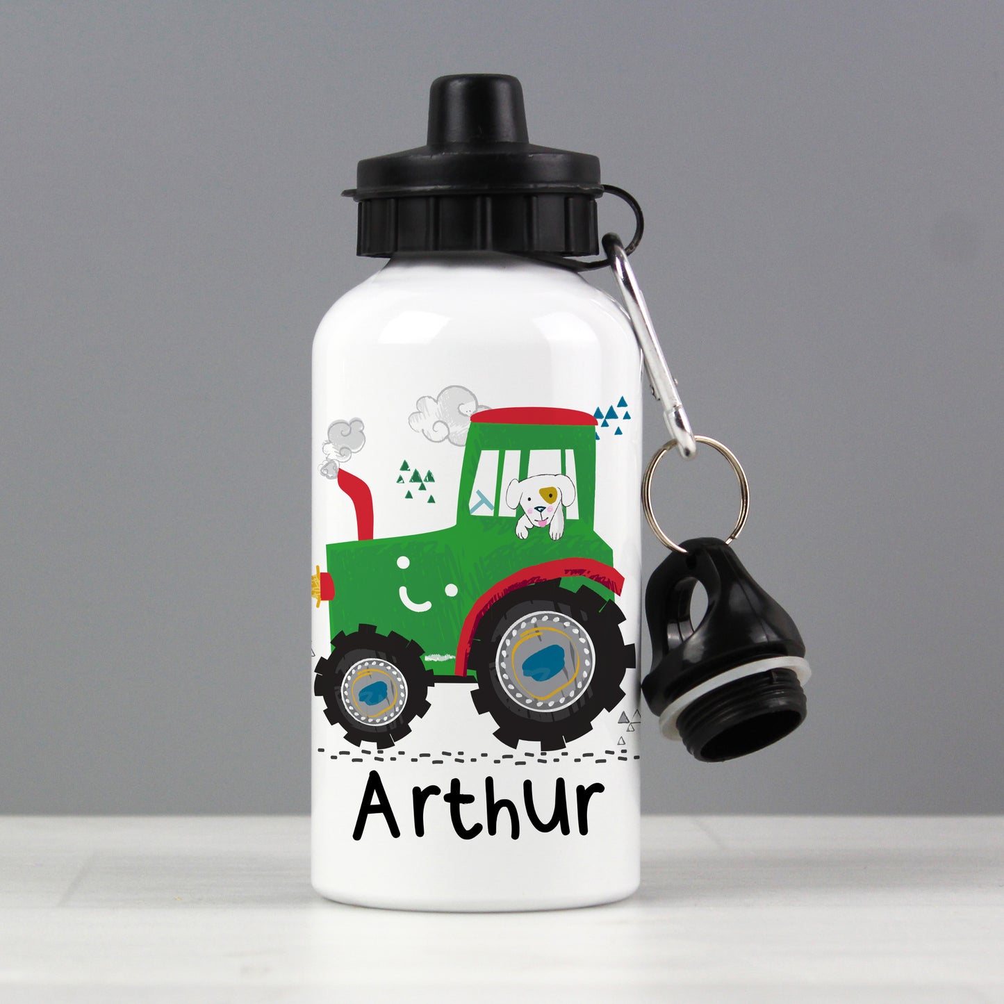 Personalised Tractor Drinks Bottle from Heartfelt Gifts