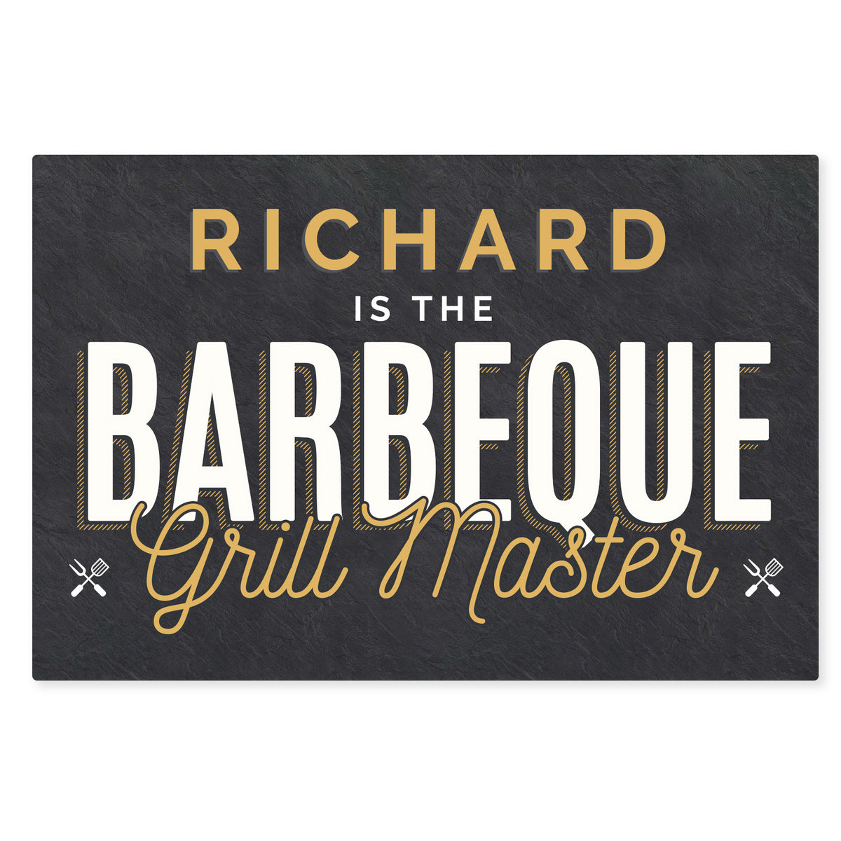 Personalised BBQ Grill Master Metal Sign - image 2