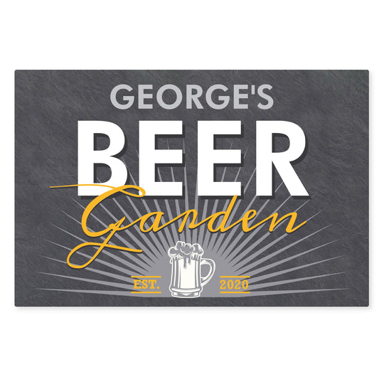 Personalised Beer Garden Metal Sign - image 2