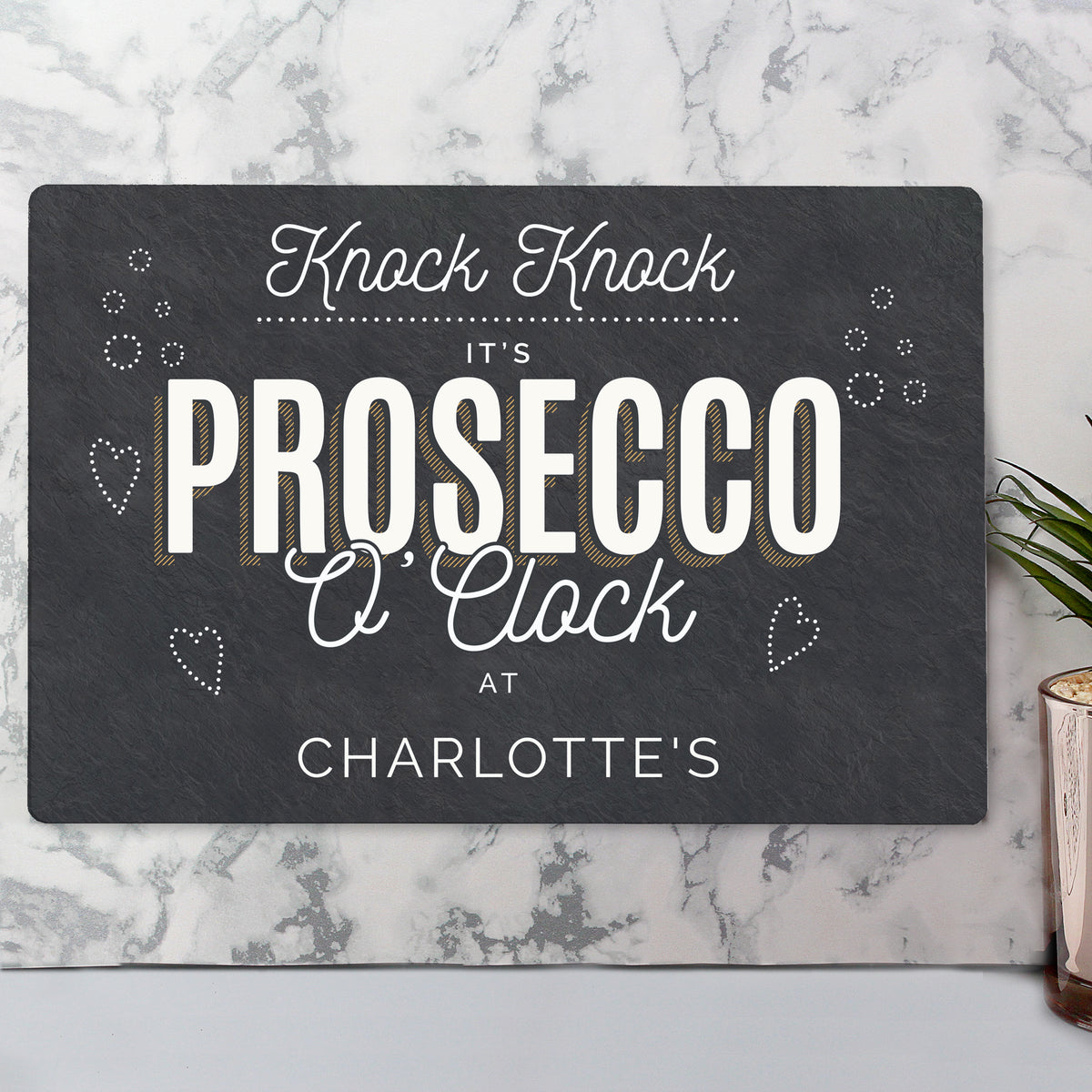 Personalised Prosecco Metal Sign from Heartfelt Gifts