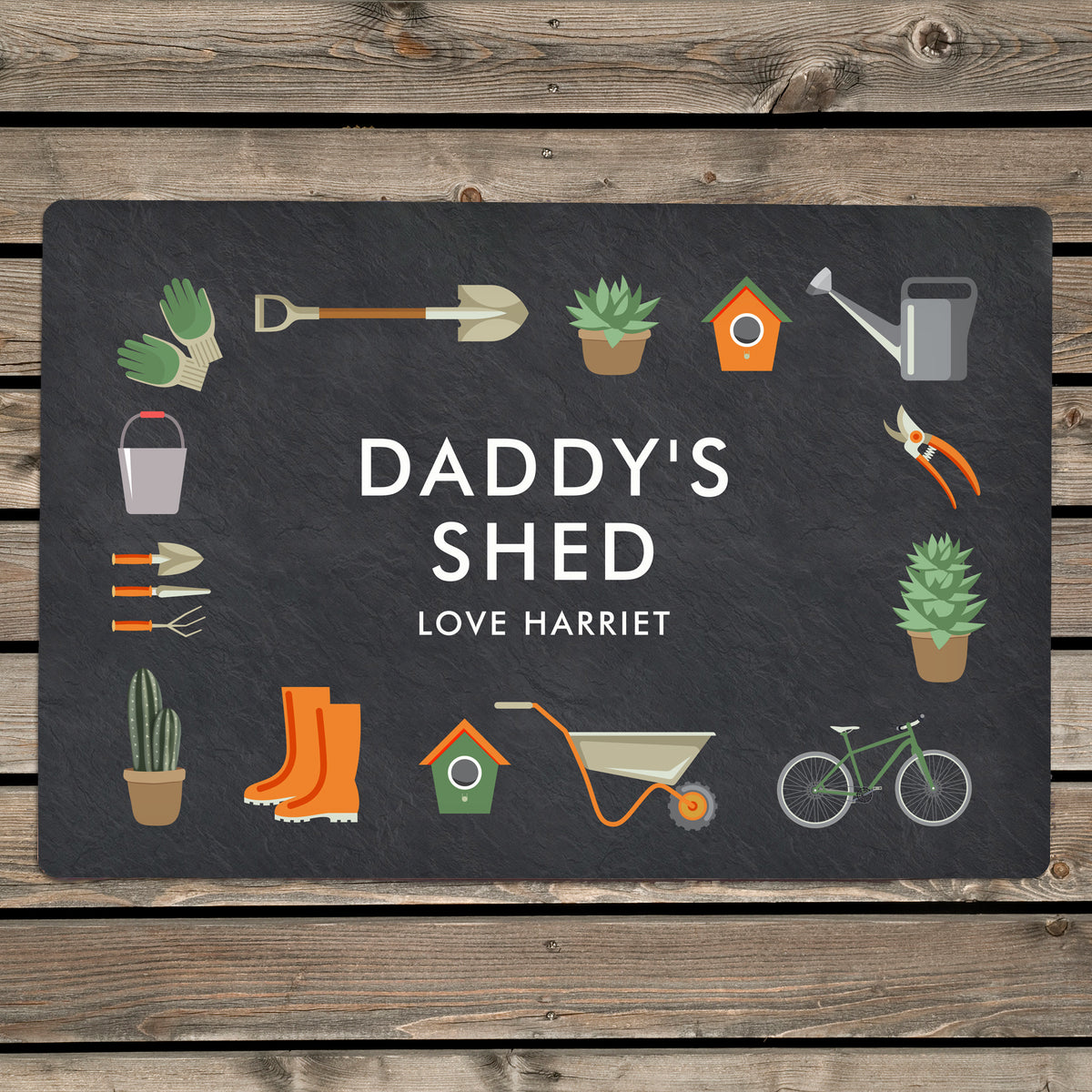 Personalised Gardening Metal Sign from Heartfelt Gifts