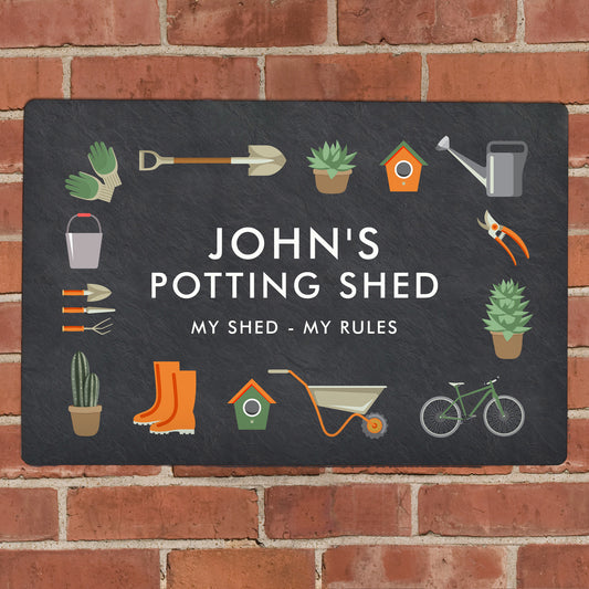 Personalised Gardening Metal Sign - image 5