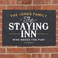 Personalised Staying Inn Metal Sign from Heartfelt Gifts