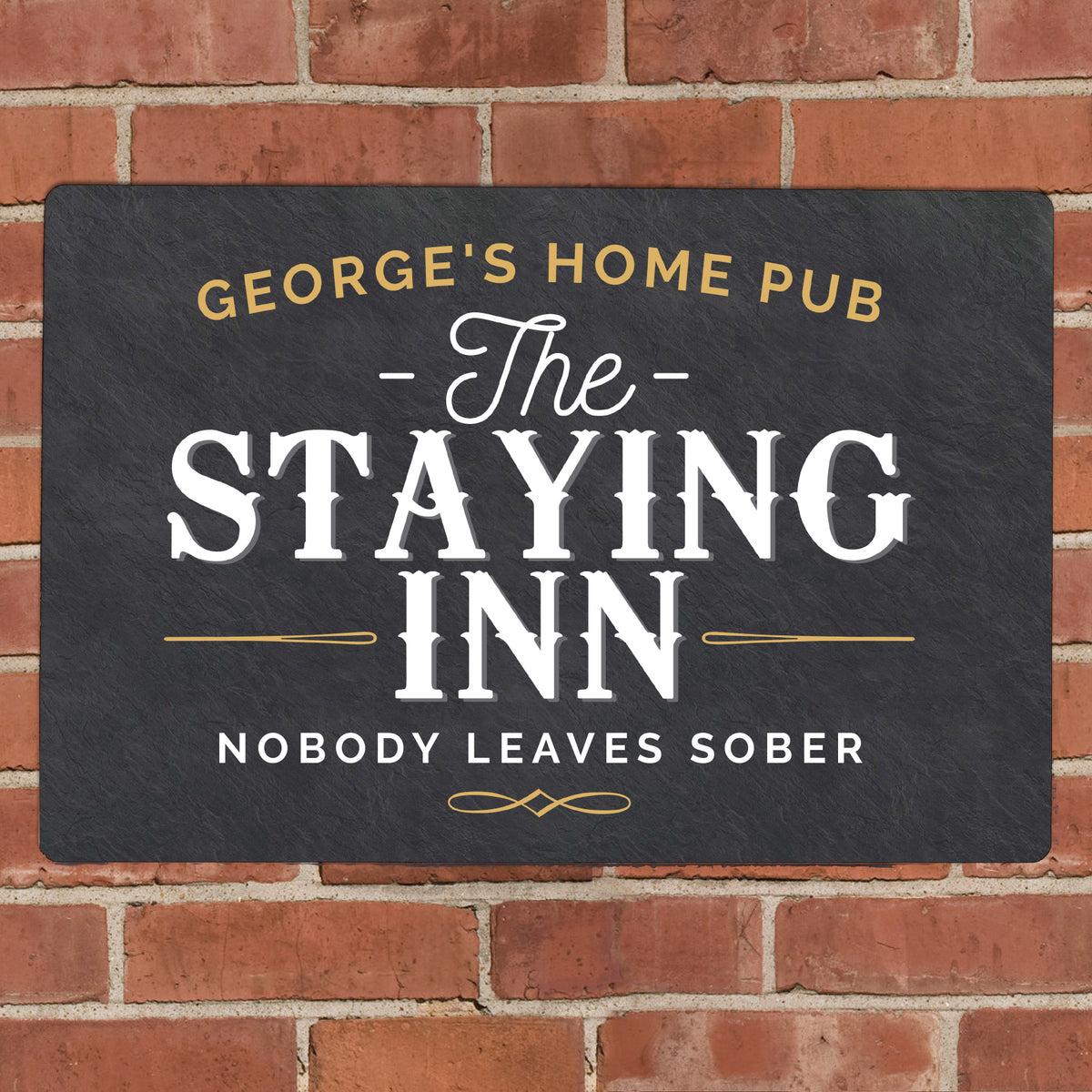 Personalised Staying Inn Metal Sign - image 4