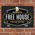 Personalised Free House Black Metal Sign from Heartfelt Gifts