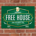 Personalised Free House Green Metal Sign from Heartfelt Gifts