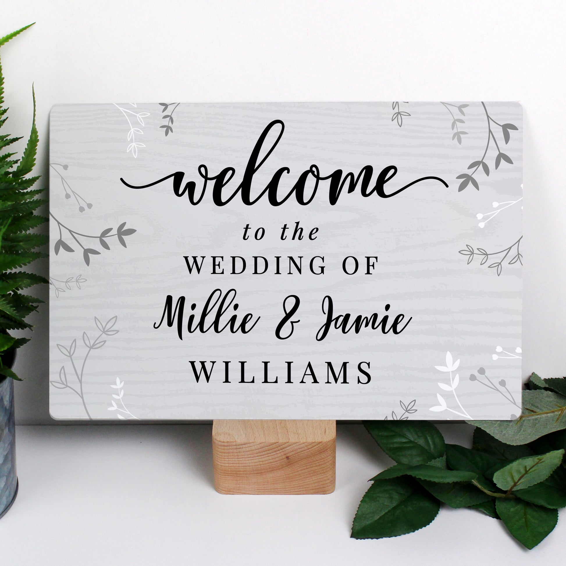 Personalised Welcome Metal Sign from Heartfelt Gifts