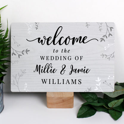 Personalised Welcome Metal Sign from Heartfelt Gifts