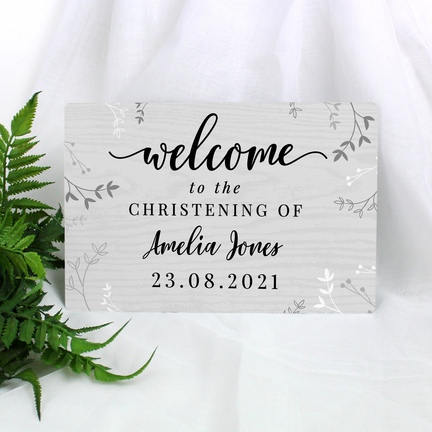 Personalised Welcome Metal Sign - image 3