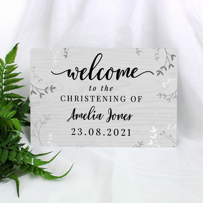 Personalised Welcome Metal Sign - image 3