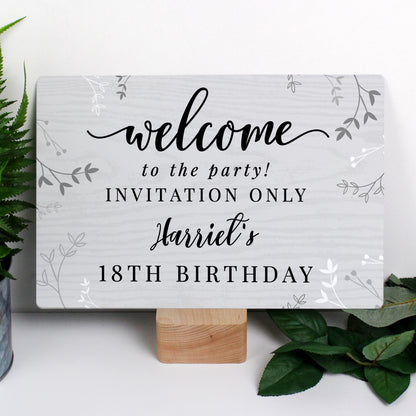 Personalised Welcome Metal Sign - image 5