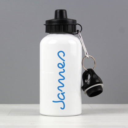 Personalised Blue Name Drinks Bottle from Heartfelt Gifts