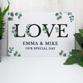 Personalised Botanical LOVE Metal Sign from Heartfelt Gifts