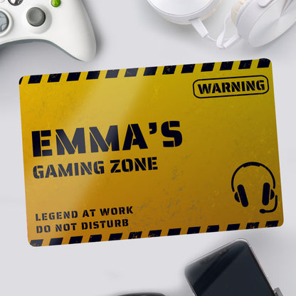 Personalised Gaming Zone Metal Sign - image 2